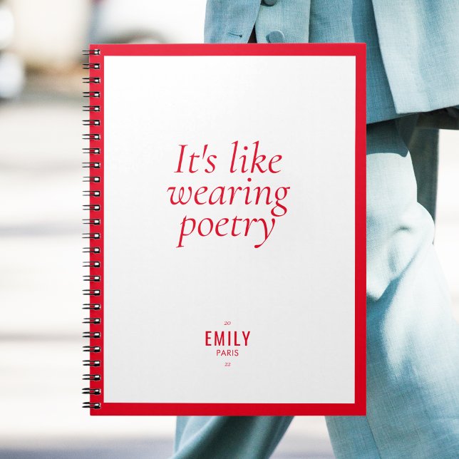 Cuaderno Moda Red Fashion Stylist Influencer Brand (Subido por el creador)