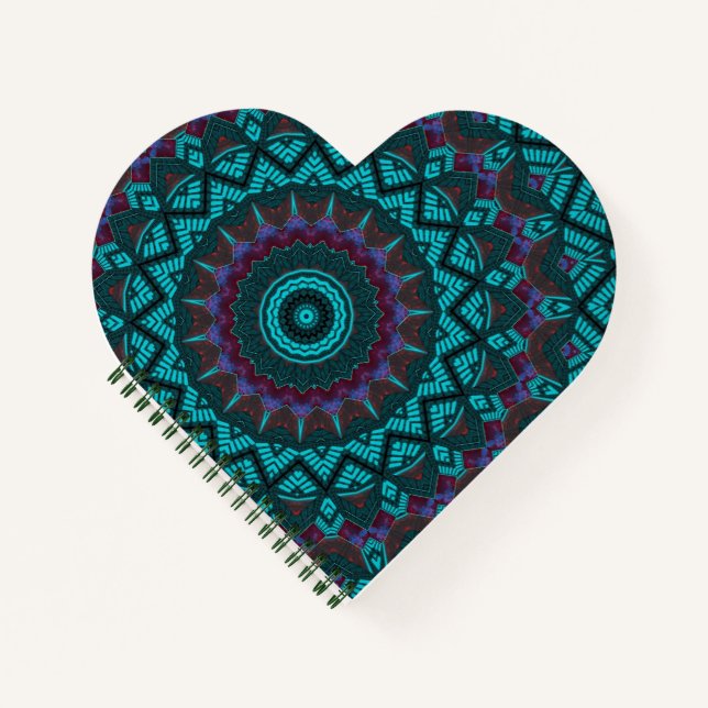 Cuaderno Moda Retro Boho Bohemian en el sudoeste de Mandala (Anverso)