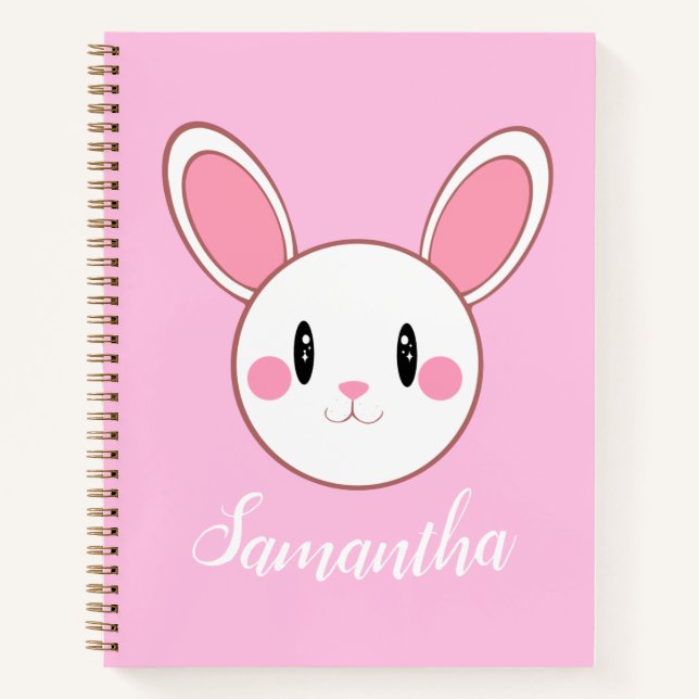 Cuaderno Moda rosa Conejo Conejo Conejo Conejo Aluminio Mod (Anverso)