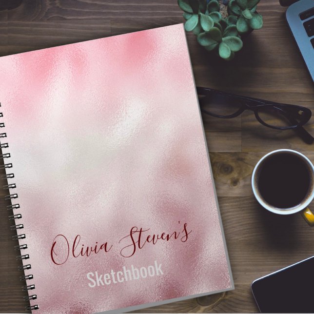Cuaderno Moda rosa de osteografía en monograma no (Subido por el creador)