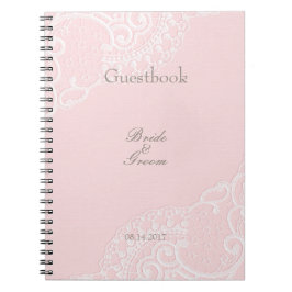 Cuaderno Moda rosa Vintage Elegante libro de Bodas de encaj
