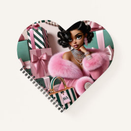 Cuaderno Moda Rosa Y Verde