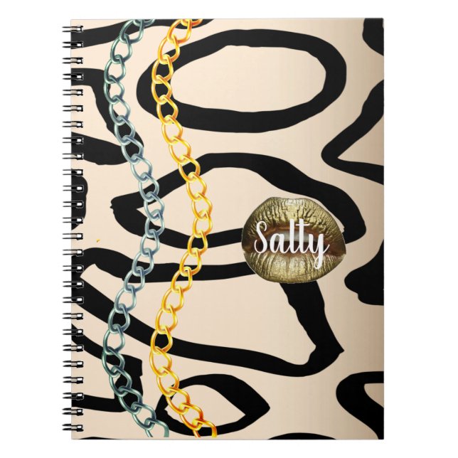 Cuaderno Moda salvaje oro de lujo Girly personalizado oro (Frente)