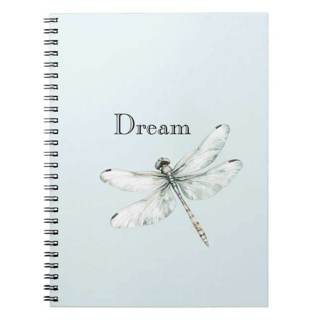 Cuaderno Moda sueño de la libélula azul (Frente)