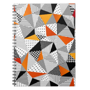 Cuaderno Moda triangular: Elegancia poligonal vintage.