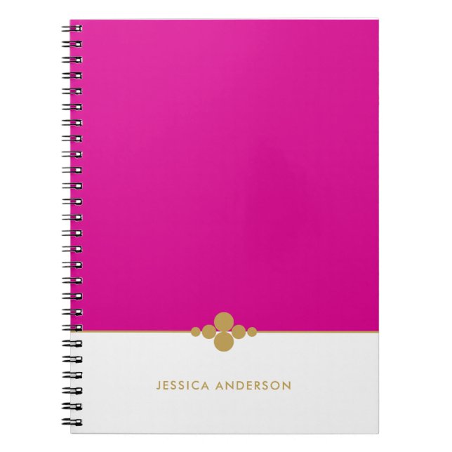 Cuaderno Moda White Gold personalizada (Frente)