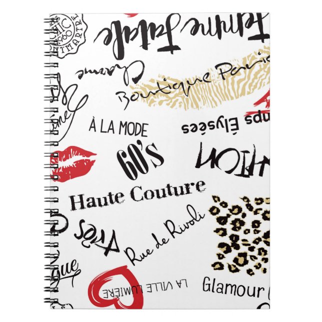 Cuaderno Moda y glamour de París (Frente)