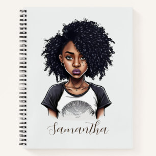 Cuaderno Moda y mujer africana clásica