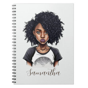 Cuaderno Moda y mujer africana clásica