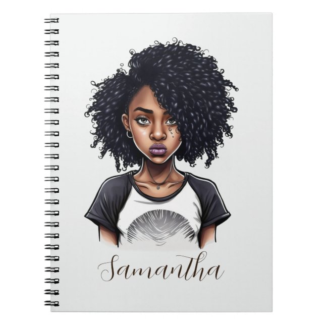 Cuaderno Moda y mujer africana clásica (Frente)