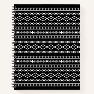 Cuaderno Modalidades aztecas Patrón Blanco gris
