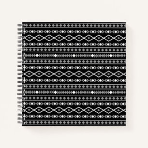 Cuaderno Modalidades aztecas Patrón Blanco gris