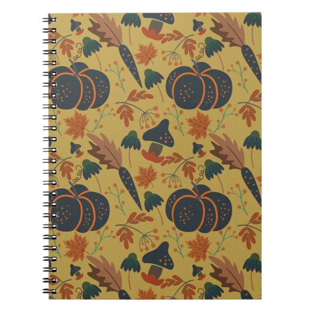 Cuaderno Modalidades sin fisuras de calabazas y zanahorias (Frente)