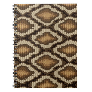 Cuaderno Modelo 2 de la piel de serpiente del pitón