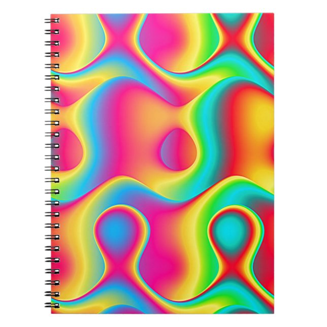 Cuaderno Modelo abstracto colorido, diseño verdaderamente (Frente)