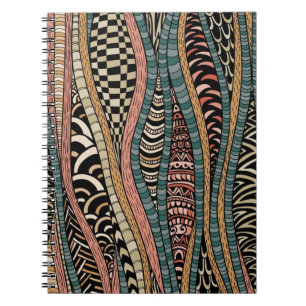 Cuaderno Modelo abstracto en estilo étnico