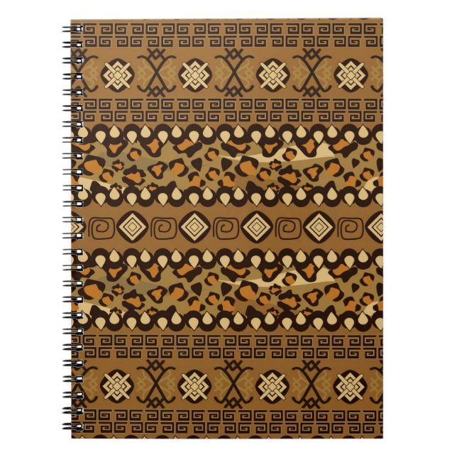 Cuaderno Modelo africano de la piel del guepardo (Frente)