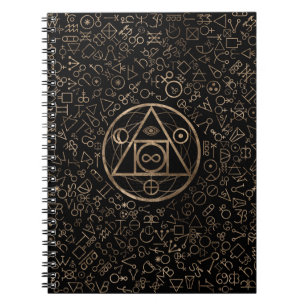 Cuaderno Modelo alquímico 2 del símbolo de piedra del