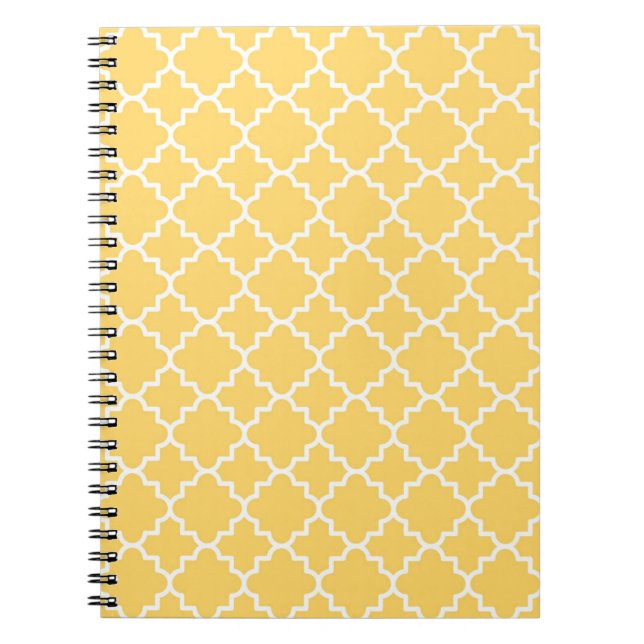 Cuaderno Modelo amarillo de Quatrefoil (Frente)
