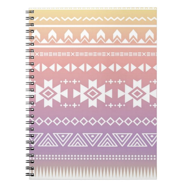 Cuaderno Modelo azteca tribal del ombre (Frente)