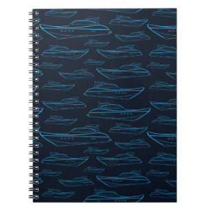 Cuaderno Modelo azul del yate