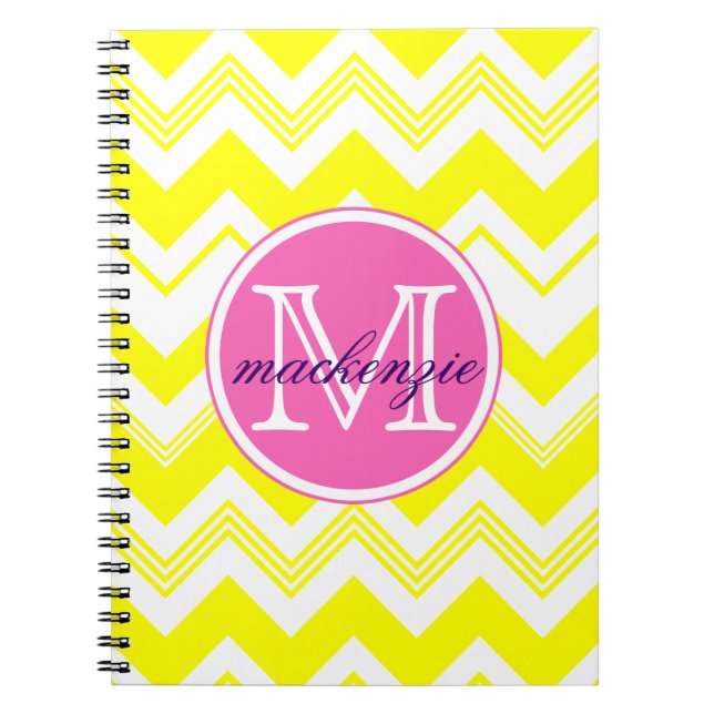 Cuaderno Modelo blanco amarillo conocido de Chevron del (Frente)