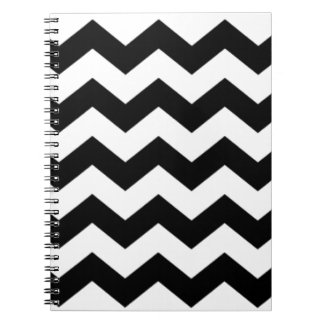 Cuaderno Modelo blanco y negro de Chevron
