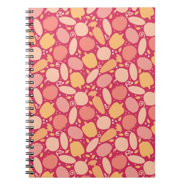 Cuaderno Modelo colorido de las verduras (Frente)