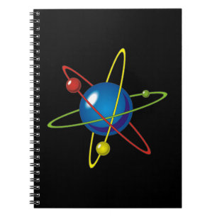 Cuaderno Modelo colorido del Átomo