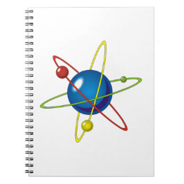 Cuaderno Modelo colorido del Átomo