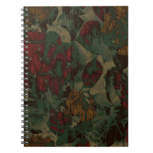 Cuaderno Modelo colorido del camuflaje de la flor