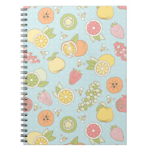 Cuaderno Modelo con las frutas y las bayas
