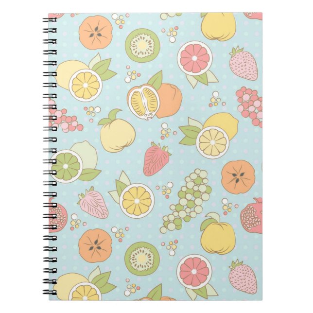 Cuaderno Modelo con las frutas y las bayas (Frente)