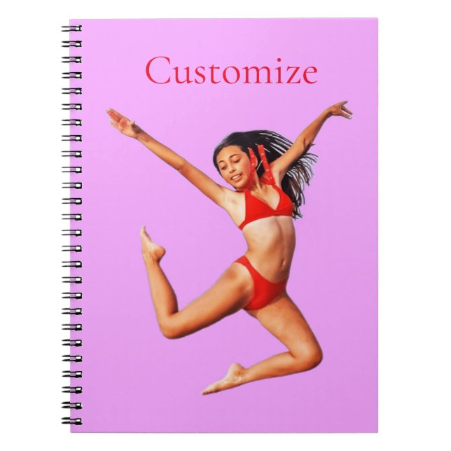 Cuaderno Modelo de baile bikini Thunder_Cove (Frente)