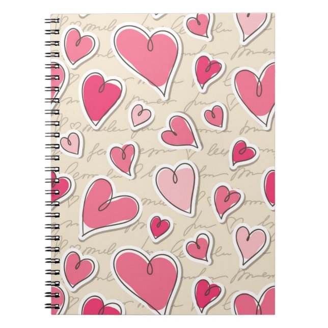 Cuaderno Modelo de corazones (Frente)