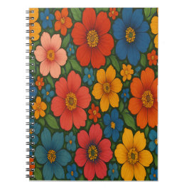 Cuaderno Modelo de Flor Silvestre Brillante