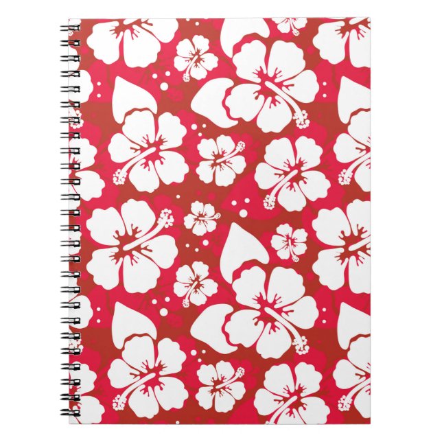 Cuaderno Modelo de flores del hibisco (Frente)