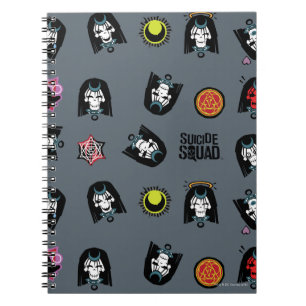 Cuaderno Modelo de la emoji de la encantadora del pelotón