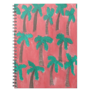 Cuaderno Modelo de la palmera de la acuarela