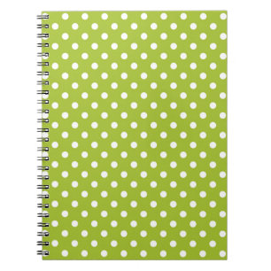 Cuaderno Modelo de la primavera con los lunares blancos