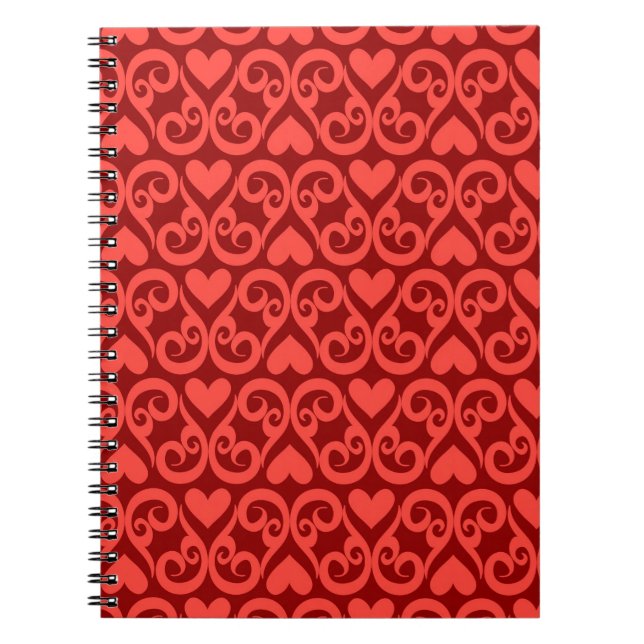 Cuaderno Modelo de la tarjeta del día de San Valentín (Frente)
