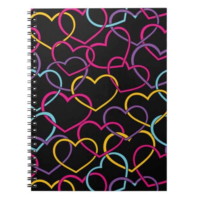 Cuaderno Modelo de la tarjeta del día de San Valentín con (Frente)
