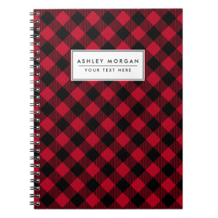 Cuaderno Modelo de la tela escocesa del búfalo del control