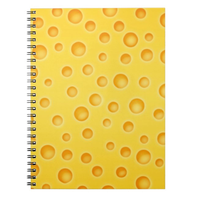 Cuaderno Modelo de la textura de Cheezy del queso suizo (Frente)