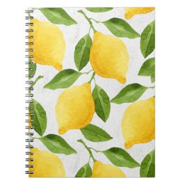 Cuaderno Modelo de los limones de la acuarela