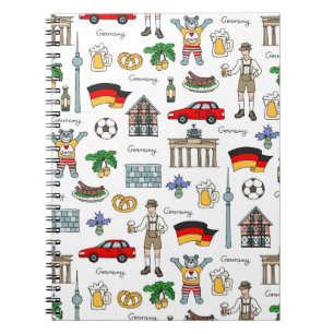 Cuaderno Modelo de los símbolos de Alemania el