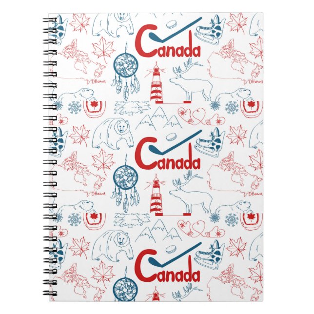 Cuaderno Modelo de los símbolos de Canadá el | (Frente)