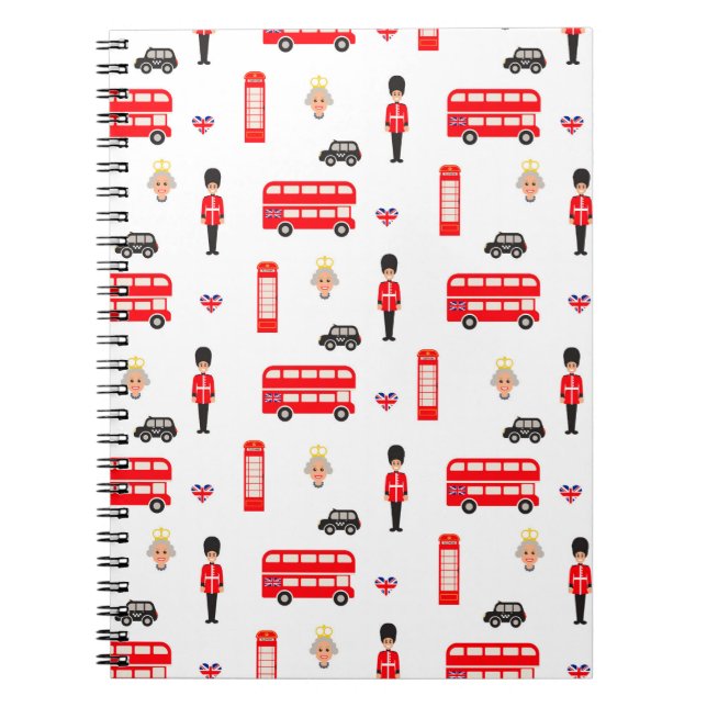 Cuaderno Modelo de los símbolos de Inglaterra (Frente)