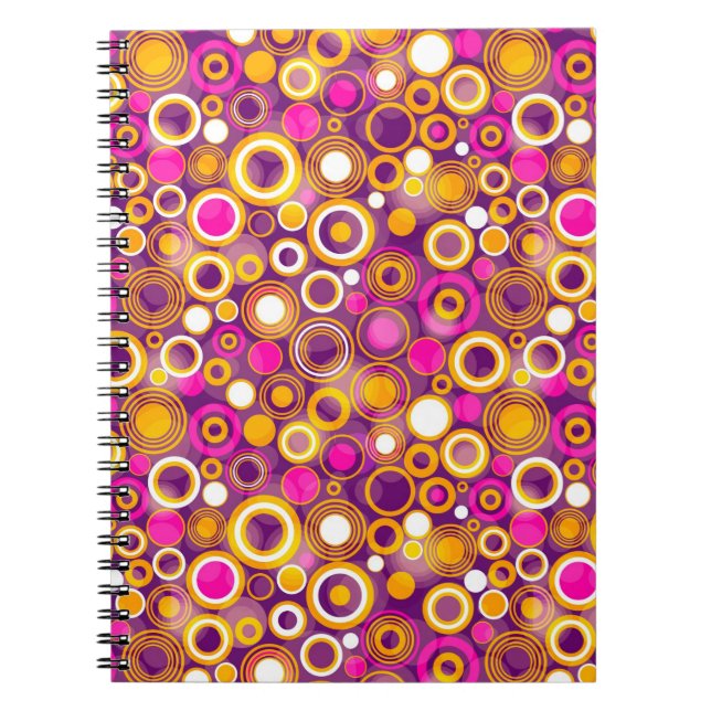 Cuaderno Modelo de lunar violeta (Frente)