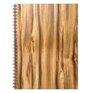 Cuaderno Modelo de madera vertical del grano
